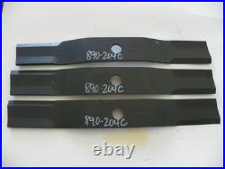 Set of 3 Replacement Blades for LandPride 60 Cut Finish Mowers 890-204C, 890-17C