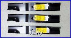 Set of 3 Sitrex SM180 72 cut finish mower blades 612180 SM612180