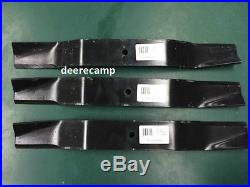 Set of 3 new Worksaver 60 grooming finish mower blades part #651065