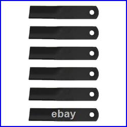 Set of 6 Blades Fits Woods RM90 RM990 P990 90 Grooming Finish Mower # 24590KT