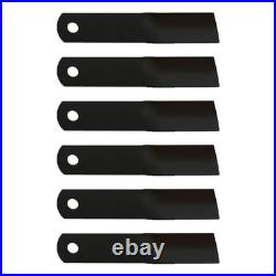 Set of 6 Blades Fits Woods RM90 RM990 P990 90 Grooming Finish Mower # 24590KT