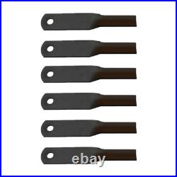 Set of 6 Blades Fits Woods RM90 RM990 P990 90 Grooming Finish Mower # 24590KT