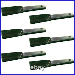 Set of 6 Blades for Woods RM90 RM990 P990 90 Grooming Finish Mower # 24590KT
