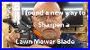 Sharpening A Lawn Mower Blade