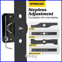 SporGain Lawn Mower Blade Sharpener & Balancer, Black