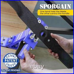 SporGain Lawn Mower Blade Sharpener&Lawn Mower Blade Balancer 15°-45°A