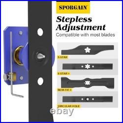 SporGain Lawn Mower Blade Sharpener&Lawn Mower Blade Balancer 15°-45°A