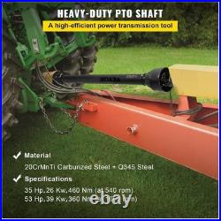 Sturdy 6 Spline PTO Shaft for Finish Mower, Rotary Cutter