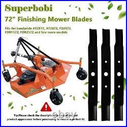 Superbobi 3 Pack 890-172C Finishing Mower Blades Replacement for Landpride 72