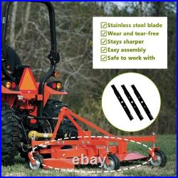 Superbobi 3 Pack 890-172C Finishing Mower Blades Replacement for black
