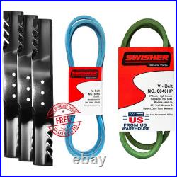Swisher 21057 60 G6 Finish Cut Service Kit Blades & Belts for Trail Mower