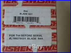 Swisher T44 44 Finish Cut Mower D-Style Replacement Blade Set B44 2 OEM New