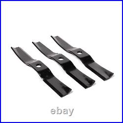 Titan Attachments 3 Pack 48 Finish Mower Replacement Blades, Lawn Care
