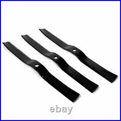 Titan Attachments 3 Pack 72 Finish Mower Replacement Blades, Lawn Care