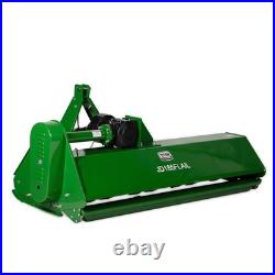 Titan Attachments 3 Point Flail Mower, 72 Green Finish Fits Cat 1 Tractors