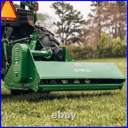 Titan Attachments 3 Point Flail Mower, 72 Green Finish Fits Cat 1 Tractors