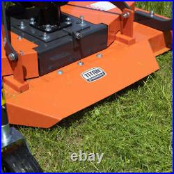 Titan Attachments 3 Point PTO Finish Mower, 60 Cutting Width, Category 1 Hitch