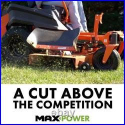 USA Made 3 Hi-Lift Lawn Mower Blades Set Max Power, Durable & Sharp Cutting