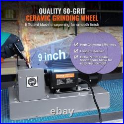 VEVOR Lawn Mower Blade Sharpener, 1HP 750W Lawnmower Blade Grinder with9-inch Ceram