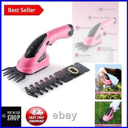 Versatile Cordless Grass Shear & Trimming Tool in Pink Ideal for Pruning Needs