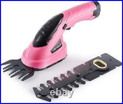 Versatile Cordless Grass Shear & Trimming Tool in Pink Ideal for Pruning Needs