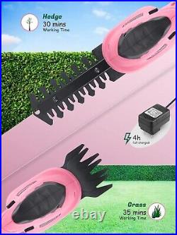 Versatile Cordless Grass Shear & Trimming Tool in Pink Ideal for Pruning Needs