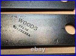 WOODS RD990 FINISH MOWER BLADE KIT SET OEM 29186KT Clockwise Rotation