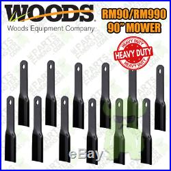 Woods RM90/RM990 Grooming Finish Mower Blade Set (12) / 24590, 24590KT, 91-767