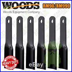 Woods RM90/RM990 Grooming Finish Mower Blade Set (6) / 24590, 24590KT, 91-767
