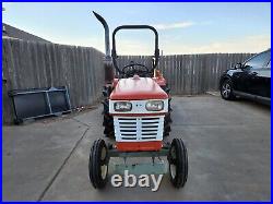 Yanmar 1700 Diesel Tractor with Attachments. Mower, Blade